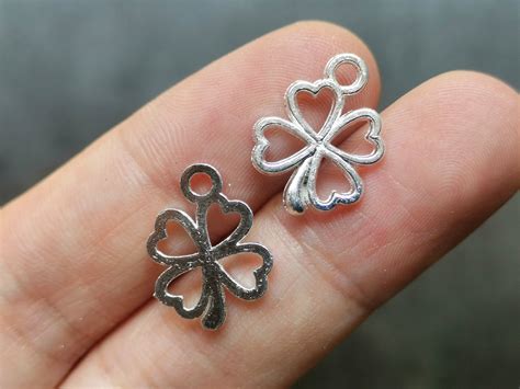 Four Leaf Clover Charm 4 Leaf Clover Charm Shamrock Charm | Etsy