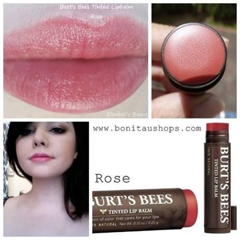 *พร้อมส่ง* Burts Bees Tinted Lip Balm สี Rose - เครื่องสำอางราคาถูกของ ...
