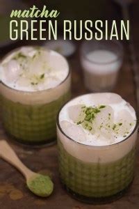 Green Russian Cocktail Recipe | Matcha Green Tea