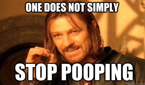 One does not simply Stop pooping - Boromirmod - quickmeme