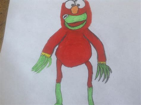 Kermit in an Elmo Suit by TotalGamingTroll2001 on DeviantArt