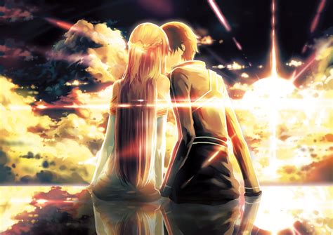 Sword Art Online Kiss: Asuna & Kirito HD Wallpaper