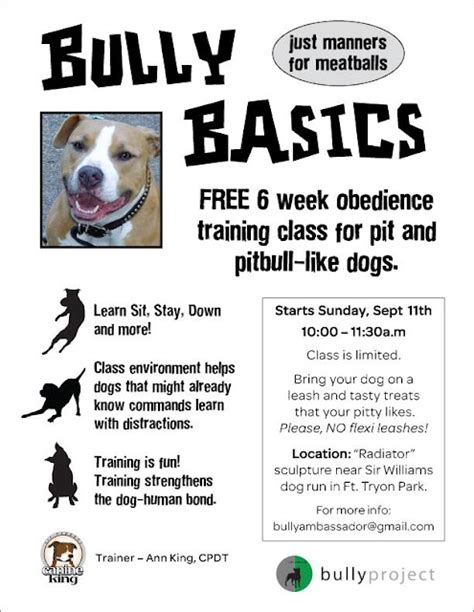 Passion for Pits: Free Pit Bull training!