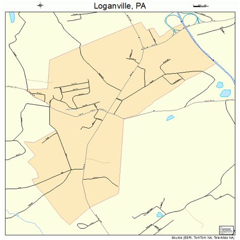 Loganville Pennsylvania Street Map 4244416