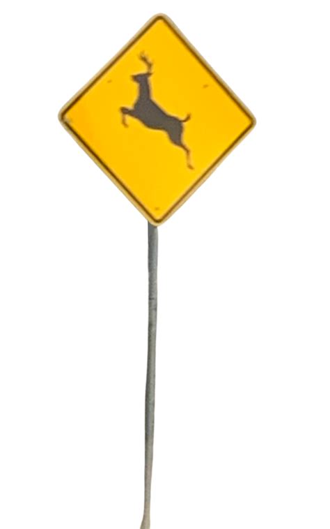 Deer crossing sign by DracoAwesomeness on DeviantArt