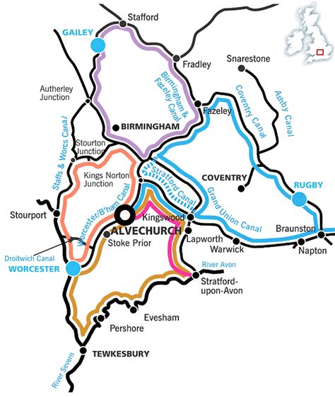 √ Dudley Tunnel Map