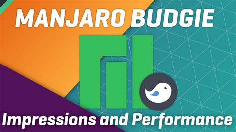 Manjaro Budgie - Impressions, performance, desktop experience... - YouTube