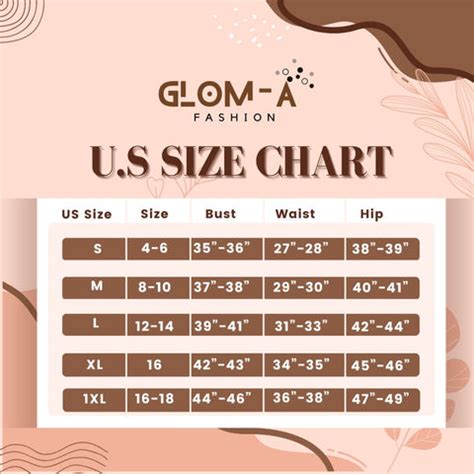 US SIZE CHART - Glom-a