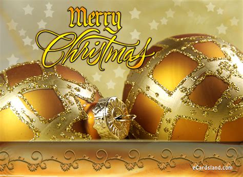 Golden Christmas - eCards Free , Greeting eCards Free