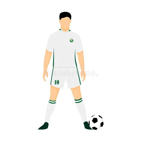 Saudi Arabia Football Jersey National Team World Cup Illustration Stock ...