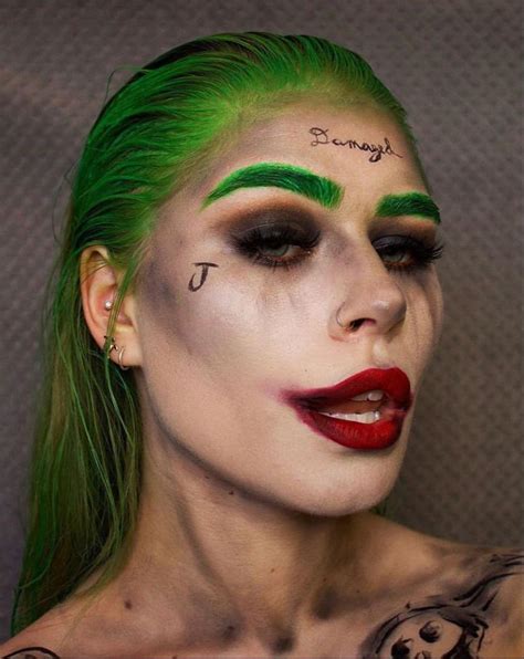 Female Joker Halloween Costume, Joker Halloween Makeup, Amazing ...