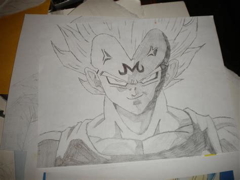 Majin Vegeta Pencil Drawing by the-heartagram on DeviantArt