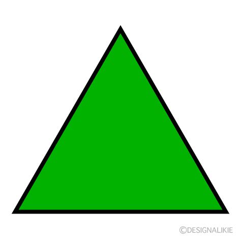 Green Triangle Clip Art Free PNG Image｜Illustoon | tyello.com