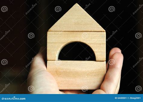 Wooden blocks house stock image. Image of wood, concept - 6440001