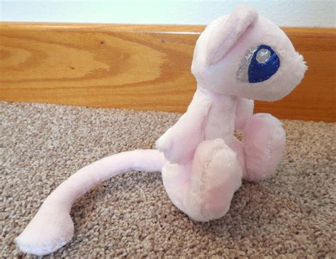 A small Mew Plush (sold) by mysterykit42 on DeviantArt