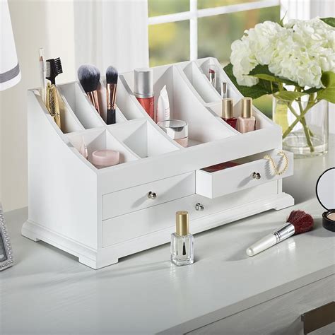 The Complete Cosmetics Organizer - Hammacher Schlemmer | Cosmetic ...