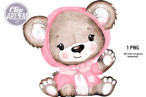 Girl Teddy Bear Cute Little Baby Bear in Pink Cloth Pink - Etsy