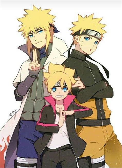 Boruto, Naruto y Minato | Naruto, Naruto minato, Uzumaki boruto