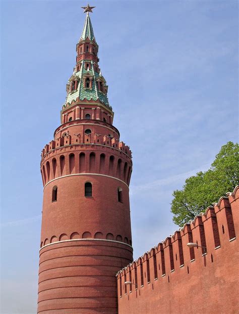 Vodovzvodnaya Tower on Kremlin Wall in Moscow, Russia - Encircle Photos