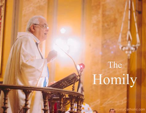 The Homily at Mass – Fiercely Catholic