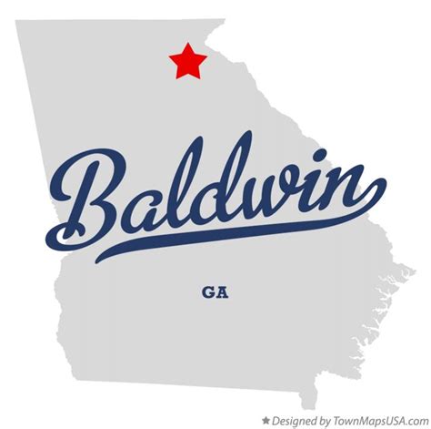 Map of Baldwin, GA, Georgia