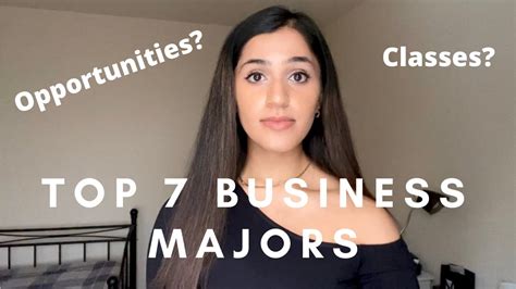 BUSINESS DEGREE EXPLAINED: Top 7 Most Common Business Majors - YouTube