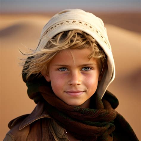 Free image: Portrait of a boy in the Sahara desert - Premium Free AI Generated stock photos ...