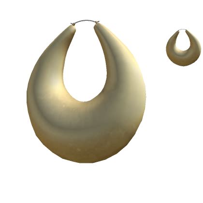 Gold Hoop Earrings's Code & Price - RblxTrade