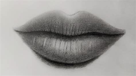 How to draw a realistic lips -step by step for beginners - YouTube
