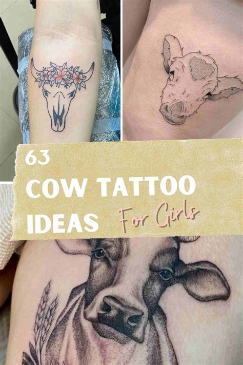 Aggregate 76+ small cow tattoo best - in.cdgdbentre