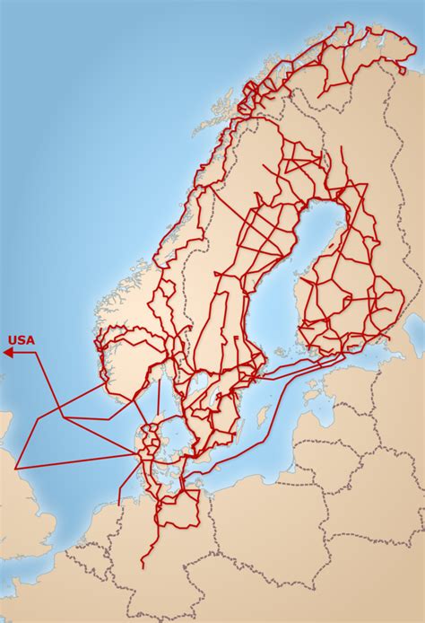 Dark fiber map - Triangelbolaget