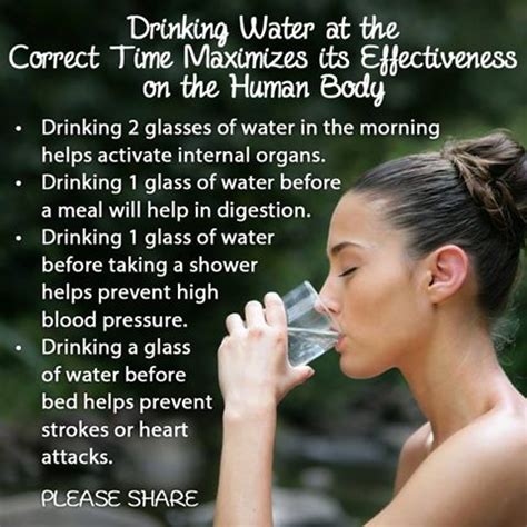 Benefits of Drinking water at the correct time!!! | SEBI Regd ...