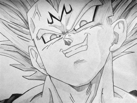 Fanart [OC] Majin Vegeta Pencil Drawing : dbz