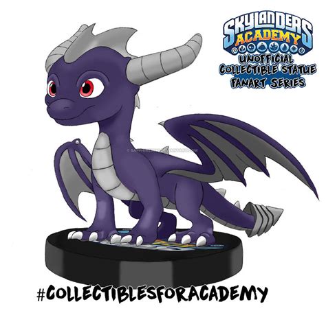 Skylanders Academy Fanart Statue: Dark Spyro by sapphire3690 on DeviantArt