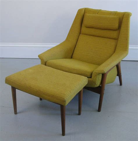 Mid-Century Swedish Lounge Chair and Ottoman with DUX Label | From a ...