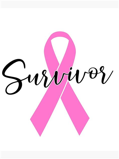 "Breast Cancer Awareness Pink Ribbon Survivor Fighter Faith " Art Print by LoveAndSerenity ...