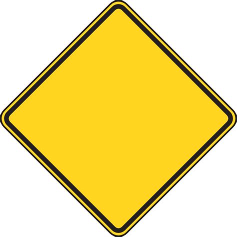 Blank Yellow Construction Sign Clipart Full Size Clipart | Sexiz Pix