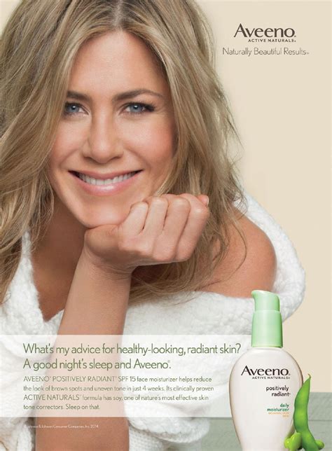 Jennifer Aniston Actress - Aveeno : Celebrity Endorsements, Celebrity Advertisements, Celebrity ...