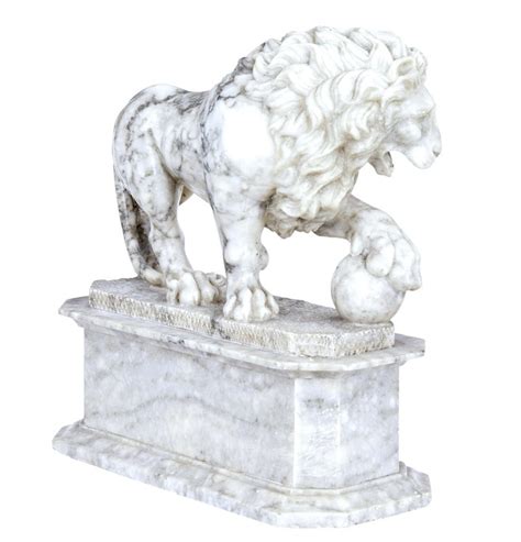 Mid-19th Century Italian Marble Statue of a Lion at 1stDibs | marble ...