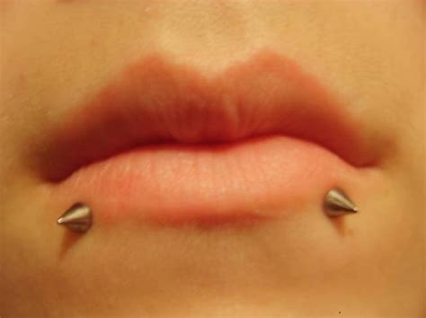 Snake Bites Piercing With Spike Silver Studs