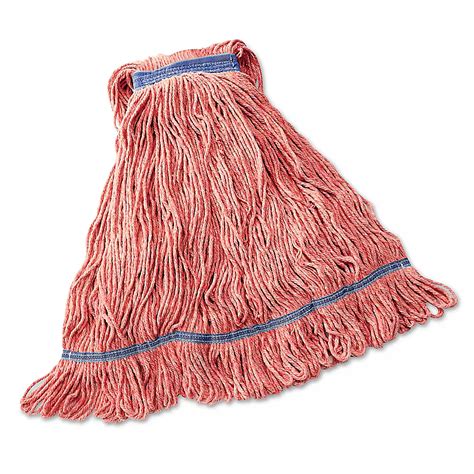 Heavy Duty Wet Mop Head - 32 oz, Red S-14793R - Uline