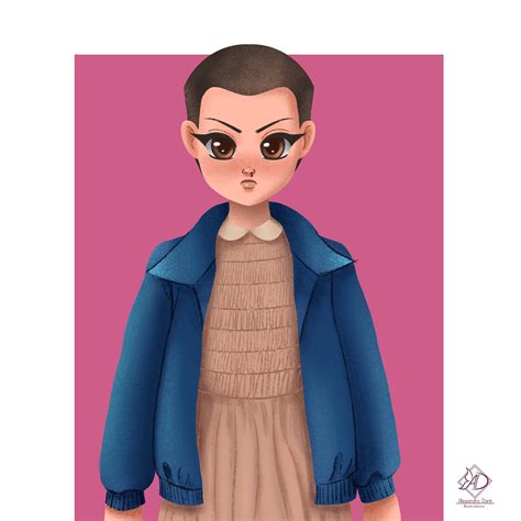 ArtStation - Eleven from Stranger Things [Fan art]