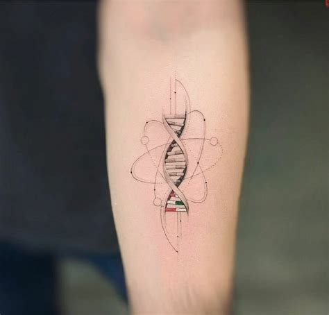 Geometric Chemistry Tattoo Inspiration