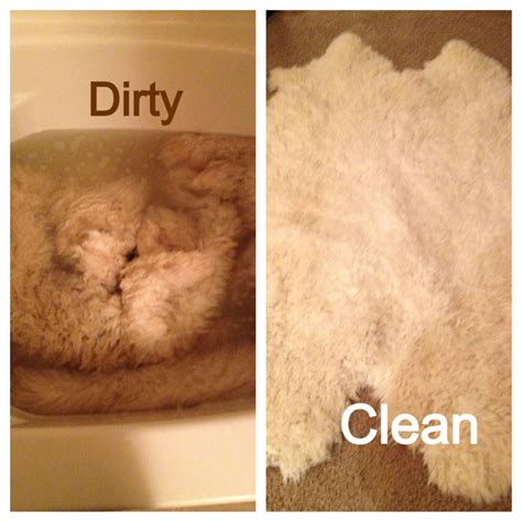 Tips and tricks: How to clean sheepskin rugs at home - wash in tub with ...