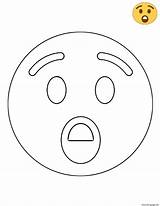 Twitter Surprise Emoji Coloring Page Printable sketch template