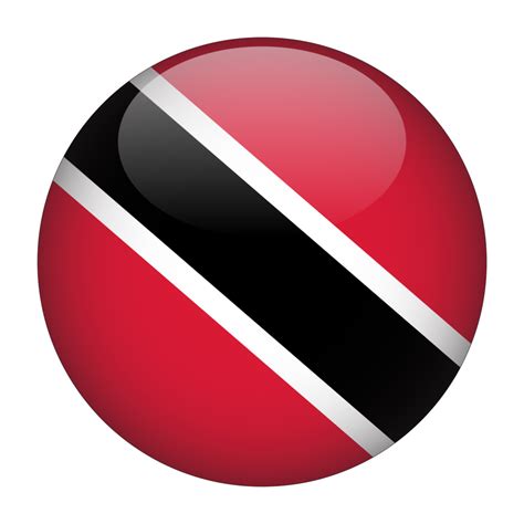 Trinidad and Tobago 3D Rounded Flag with Transparent Background ...