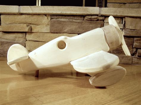 Handmade Wooden Airplane Toy - Etsy