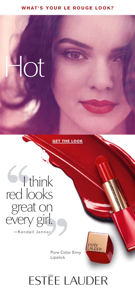 Estée Lauder | Lipstick ad, Kylie jenner lipstick, Pure color envy