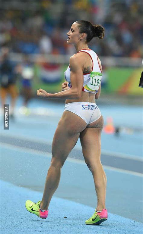 Ivana Spanovic, Serbian athlete who won bronze medal in Women's Long Jump category. - 9GAG