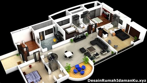 Gambar Desain Rumah Minimalis 4 Kamar 3d | Rancanghunian